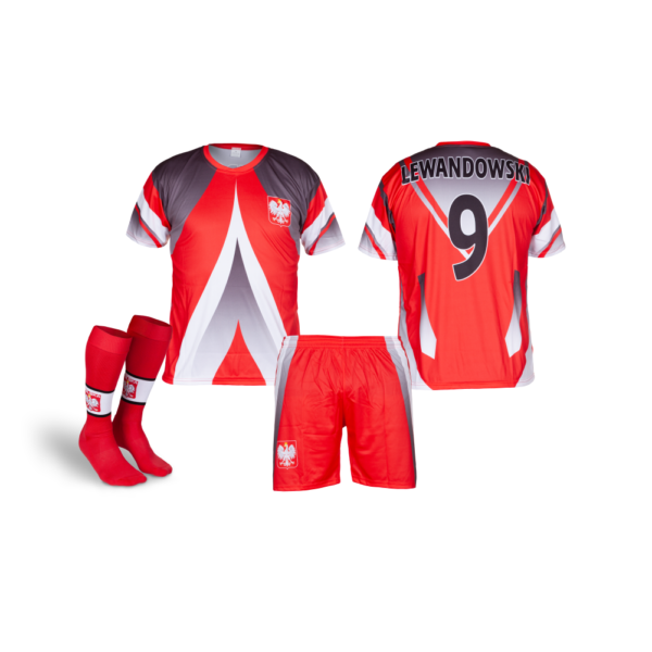 Strój sportowy + getry Polska Lewandowski treningowy