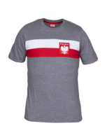 Koszulka-bawełniana-kibica-Polski-męska-flaga-szara-KB-16