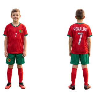 Strój sportowy RONALDO Portugalia koszulka spodenki getry