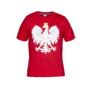 koszulka-bawełniana-kibica-POLSKI-duży-orzeł-czerwona-KB-08