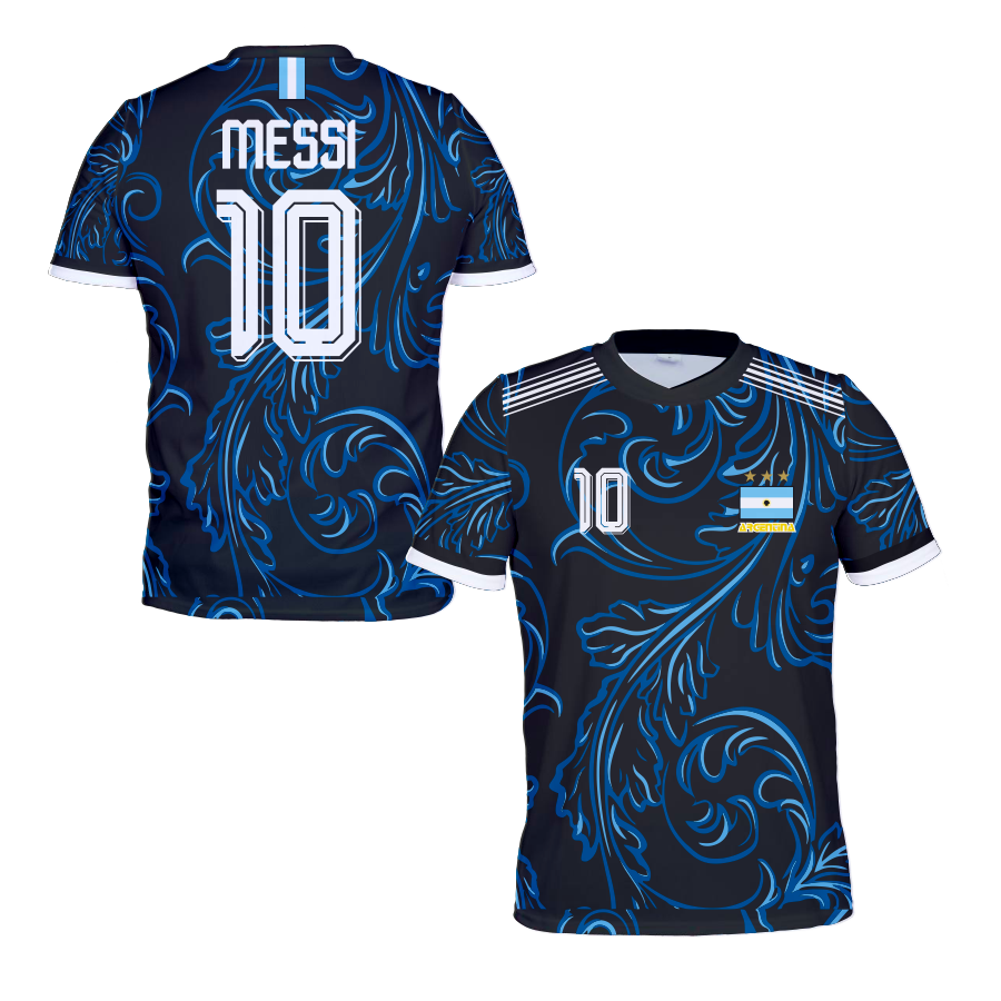 Strój sportowy MESSI ARGENTYNA WYJAZDOWY GRANATOWY koszulka + spodenki - obrazek 7