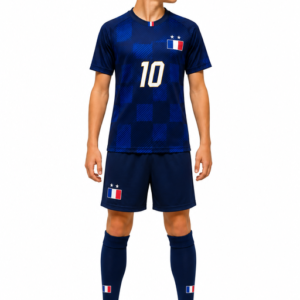 Strój sportowy Mbappe Francja koszulka spodenki getry