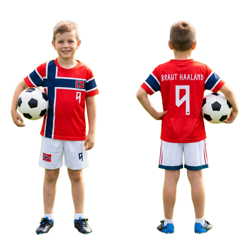 Strój sportowy HAALAND NORWEGIA koszulka + spodenki