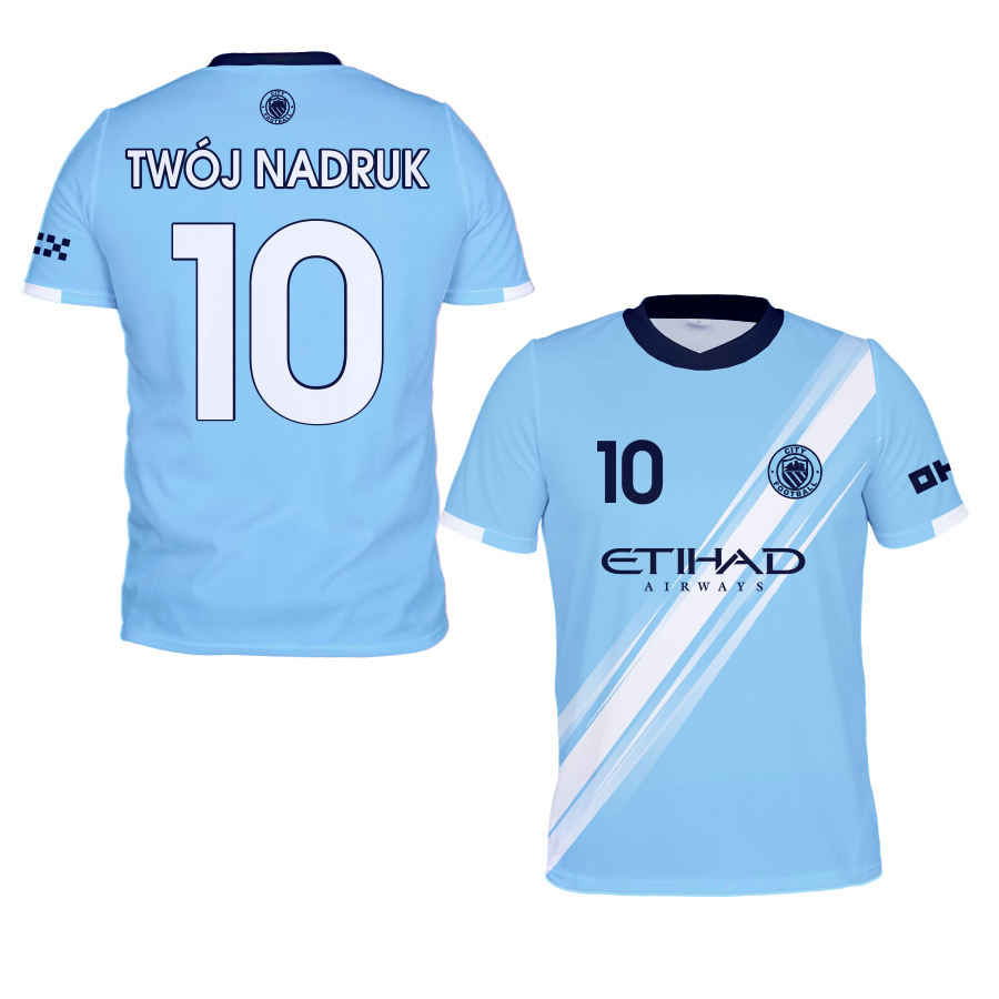 Strój sportowy CITY TWÓJ NADRUK + spodenki + getry - obrazek 3